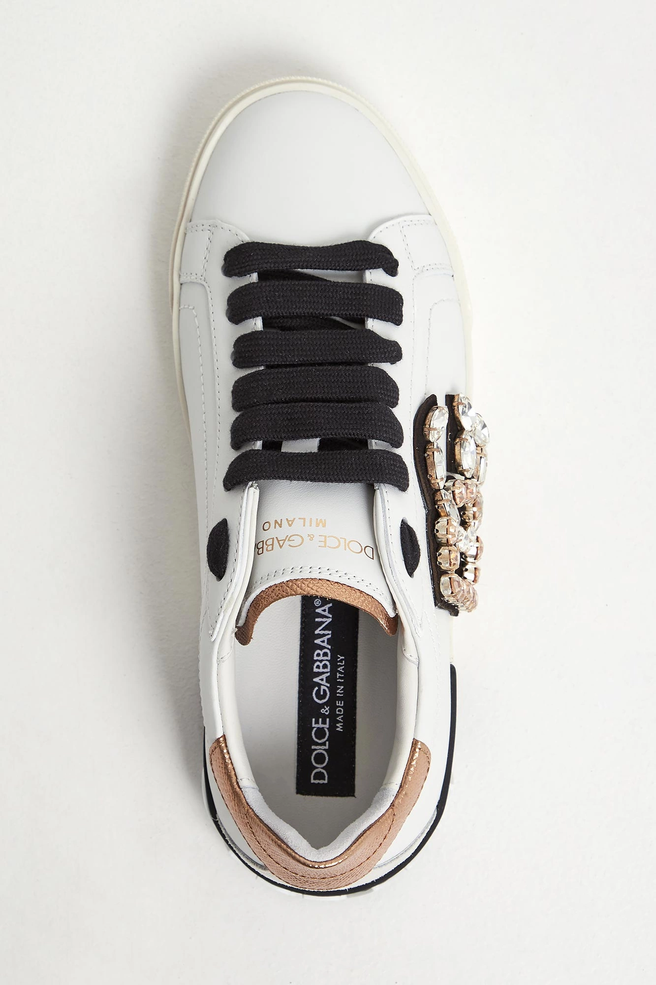 Sneakersy damskie skórzane Portofino Vintage DOLCE & GABBANA