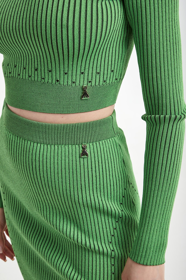 Sweter damski prązkowany PATRIZIA PEPE