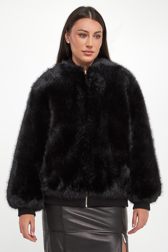 Kurtka damska z futrem dwustronna ARMANI EXCHANGE