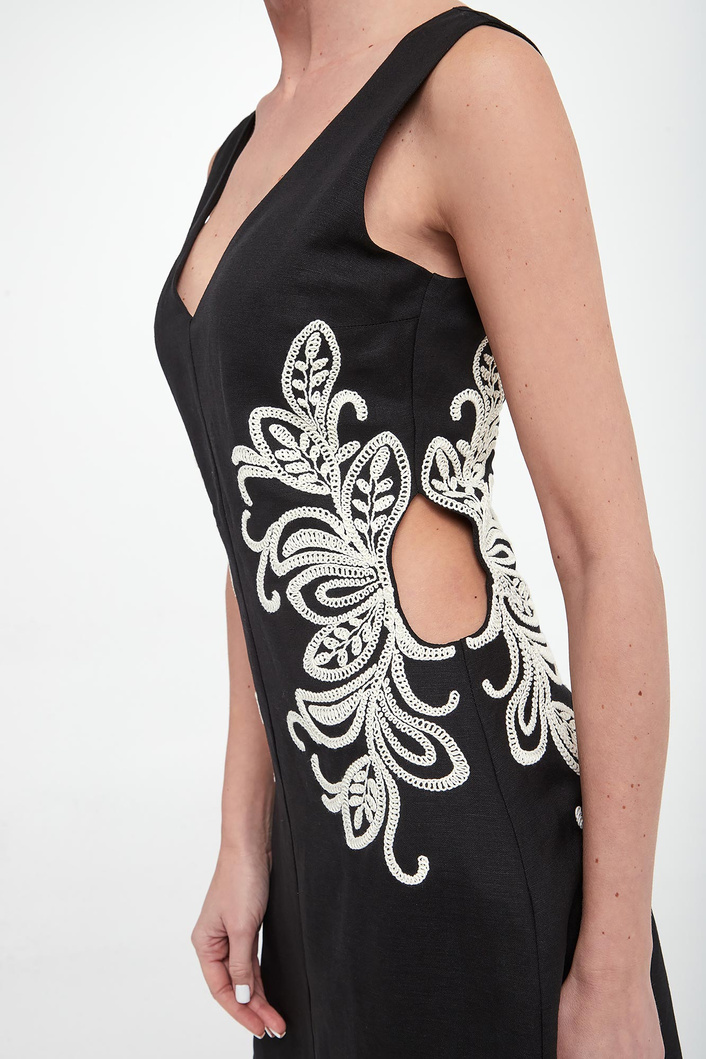 Sukienka lniana mini TWINSET U&B