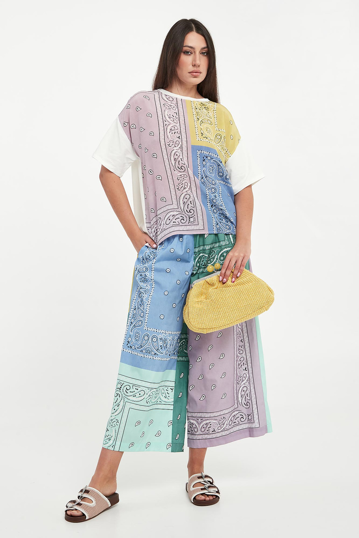 Spodnie damskie z wzorem paisley Pepe WEEKEND MAX MARA