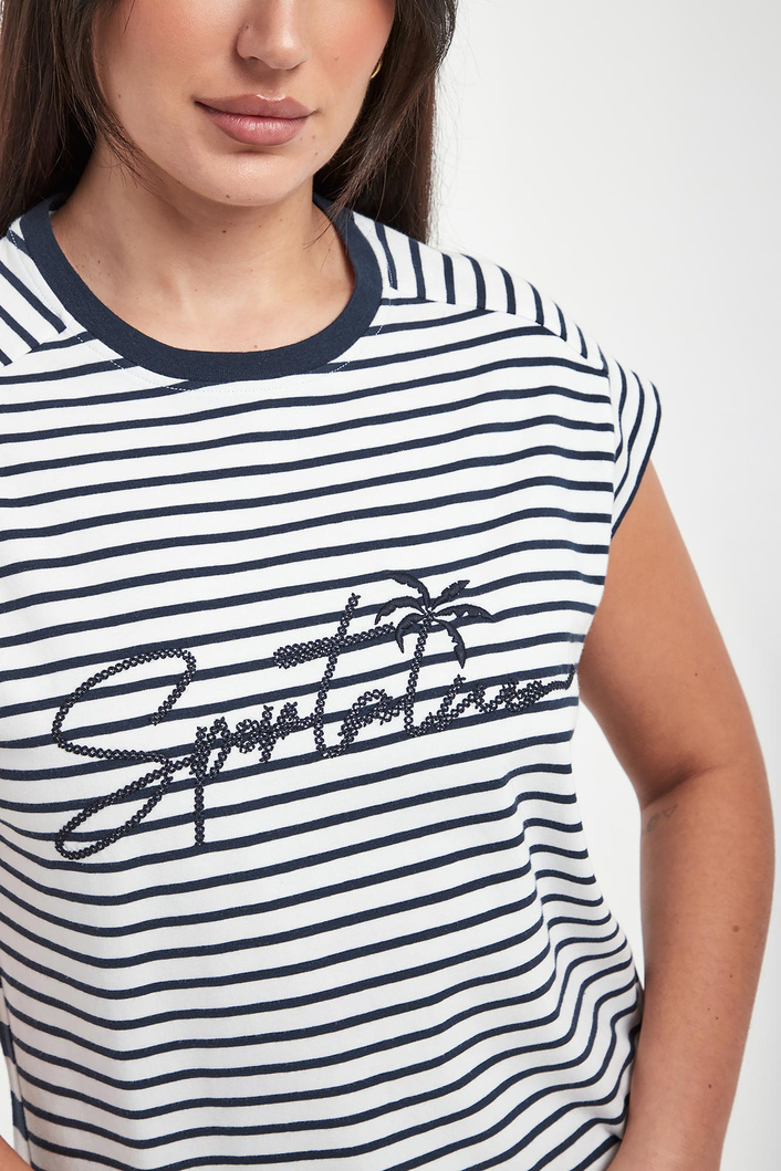 T-shirt damski w paski SPORTALM