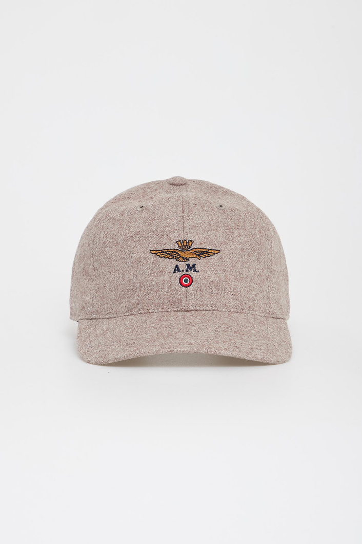 Czapka męska wełniana z daszkiem AERONAUTICA MILITARE