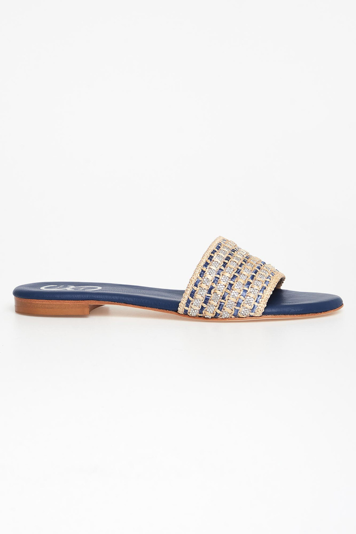 Klapki damskie skórzane CESARE CASADEI