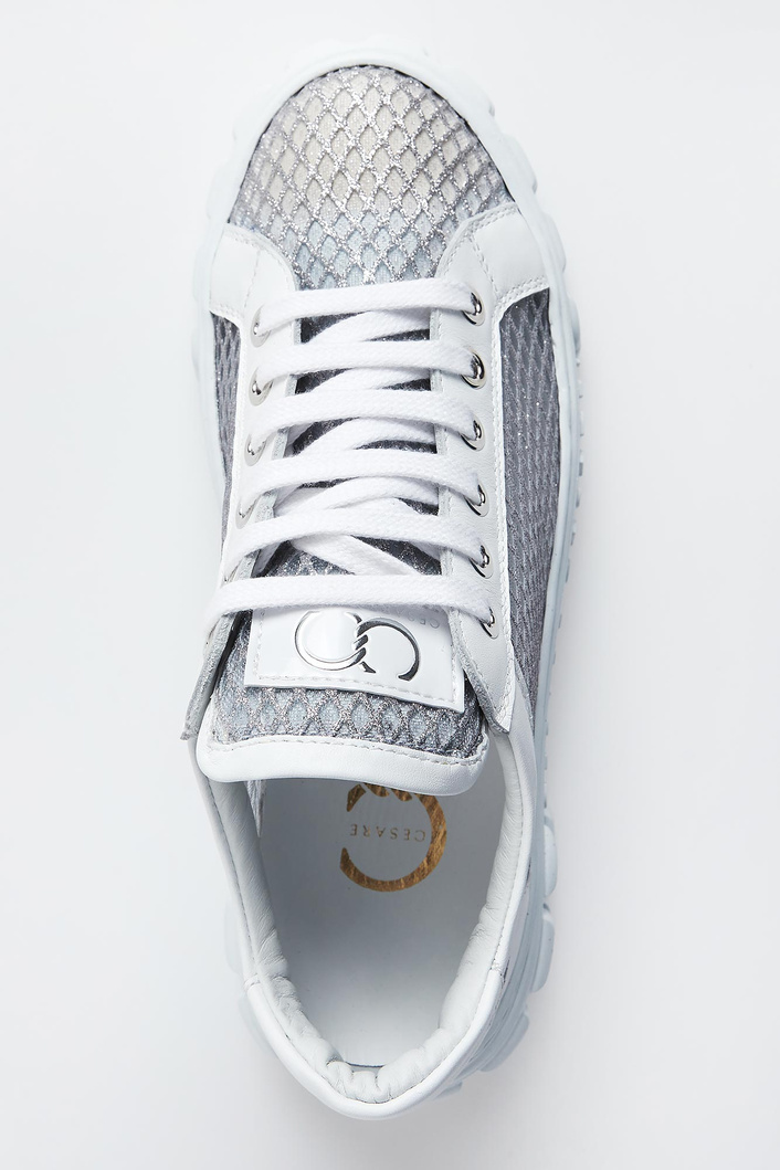 Sneakersy damskie skórzane CESARE CASADEI
