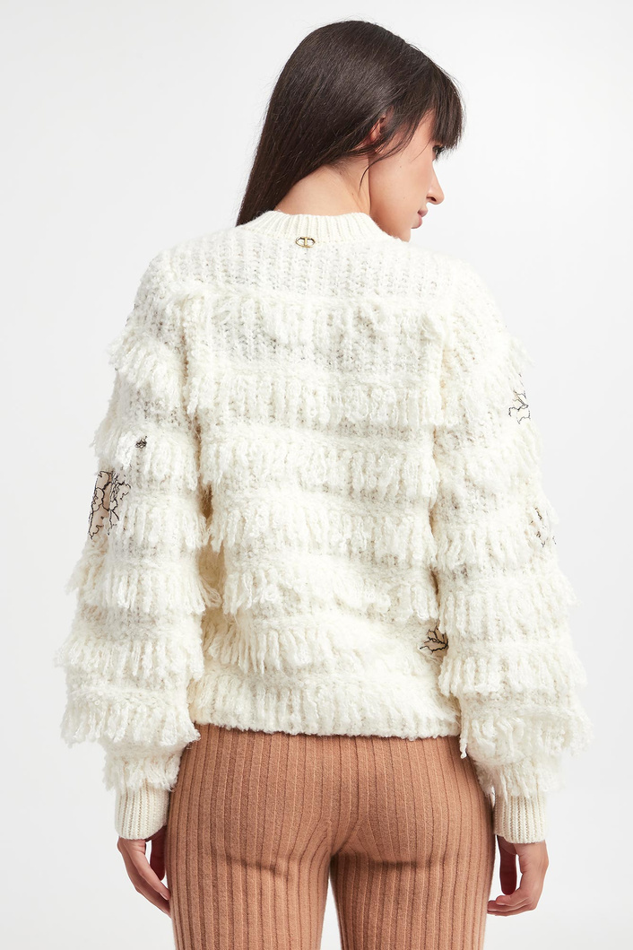 Kardigan damski z frędzlami TWINSET