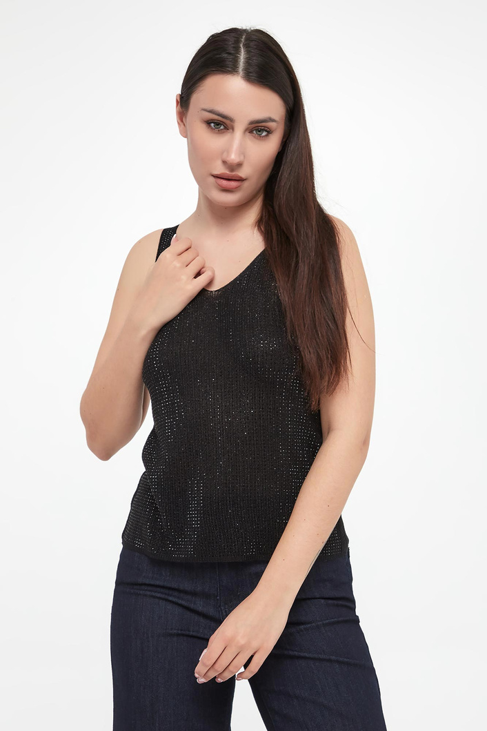 Top damski z cyrkoniami JOSEPH RIBKOFF