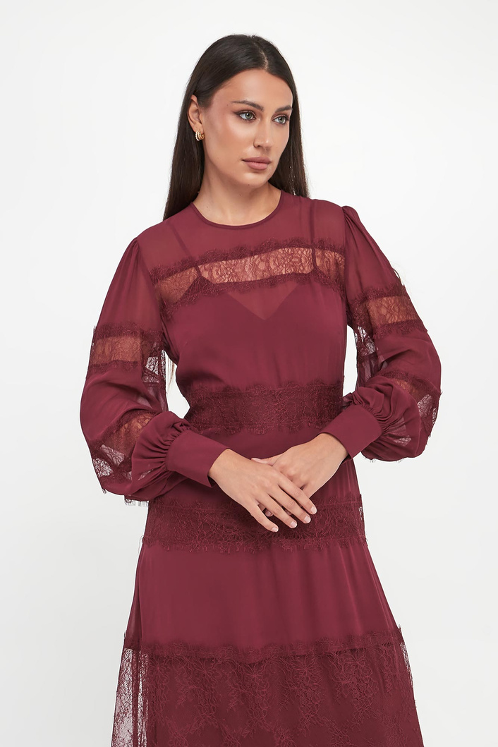Sukienka koronkowa maxi TWINSET