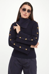 Sweter damski z golfem ELISABETTA FRANCHI