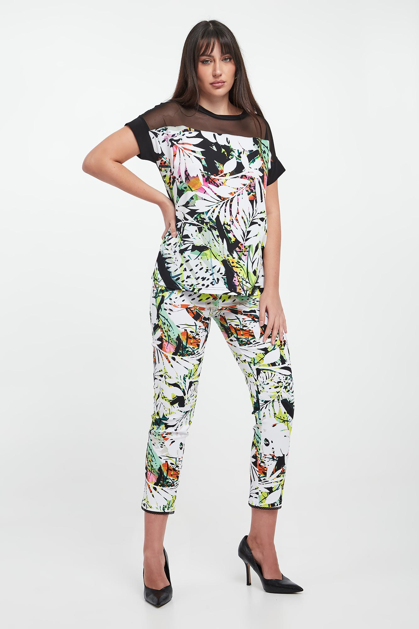 Spodnie damskie JOSEPH RIBKOFF SPORT Wielokolorowy Slim