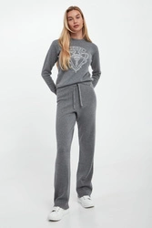 Spodnie damskie Kinsi JOOP! Szary Straight 10020138/30048478