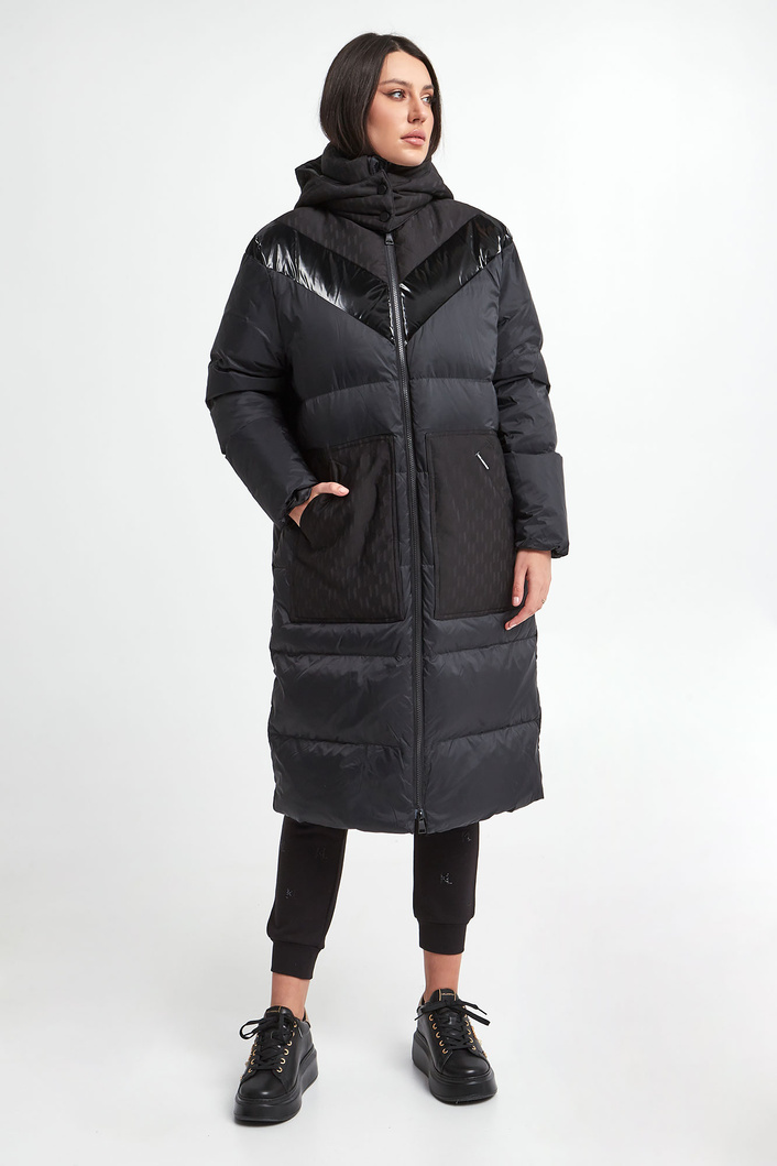 Płaszcz damski pikowany KARL LAGERFELD