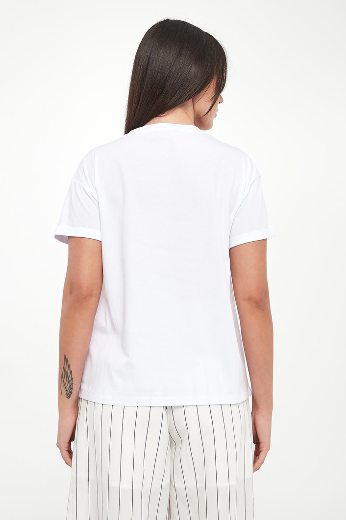 T-shirt damski z cyrkoniami LIU JO