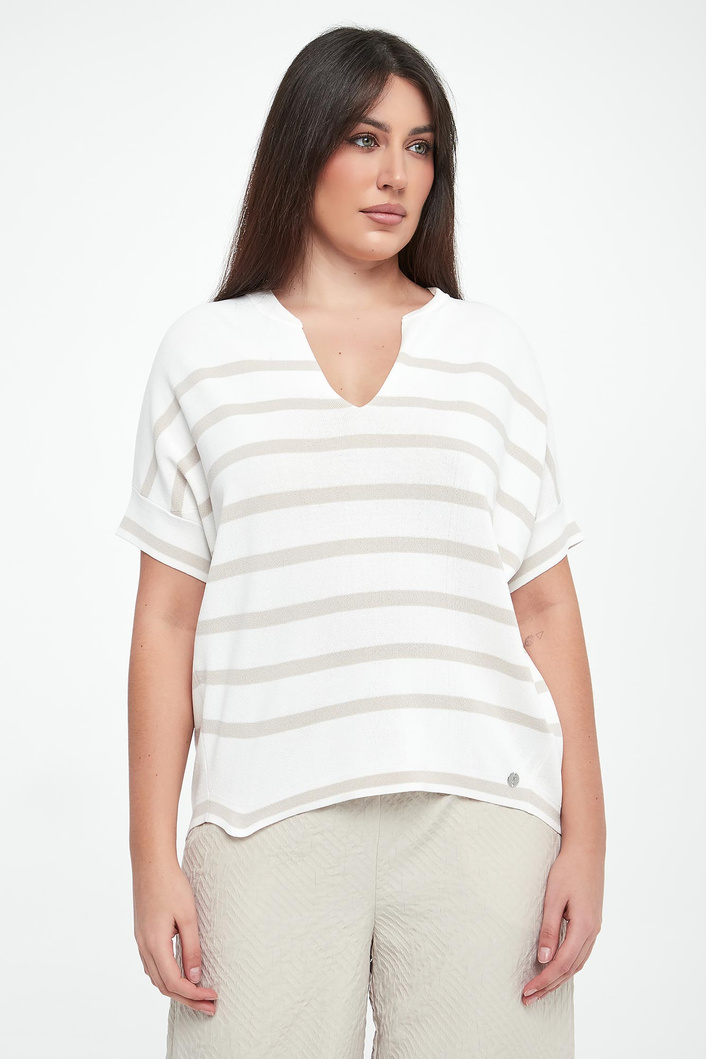 Bluzka damska dzianinowa w paski JOSEPH RIBKOFF