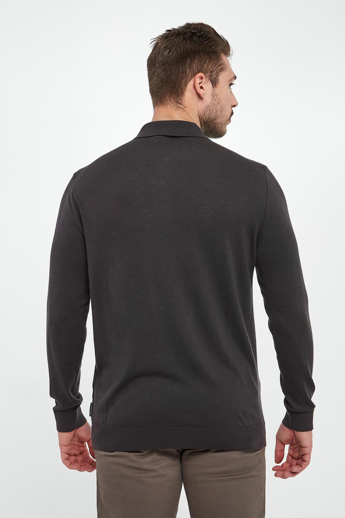 Sweter męski z kołnierzem polo ARMANI EXCHANGE