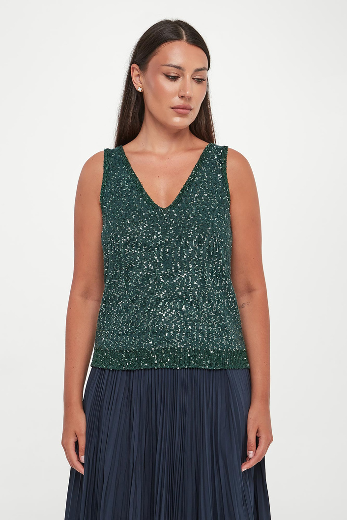 Top damski z cekinami Milord WEEKEND MAX MARA