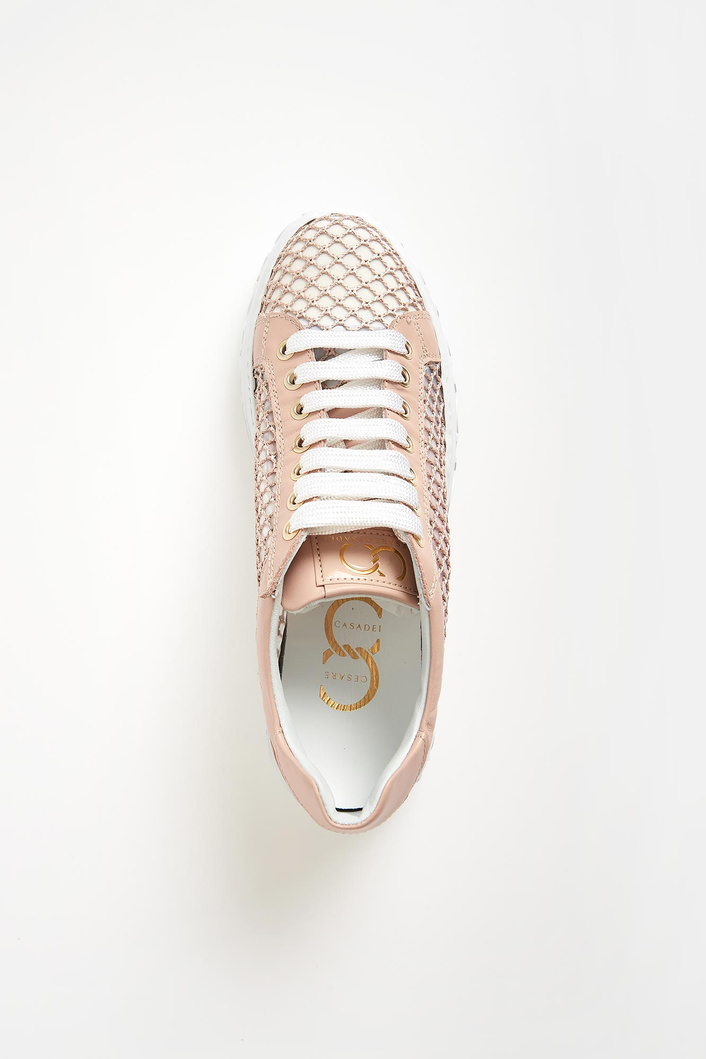 Sneakersy damskie skórzane CESARE CASADEI