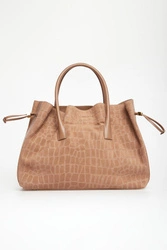 Torebka zamszowa shopper ELISABETTA FRANCHI