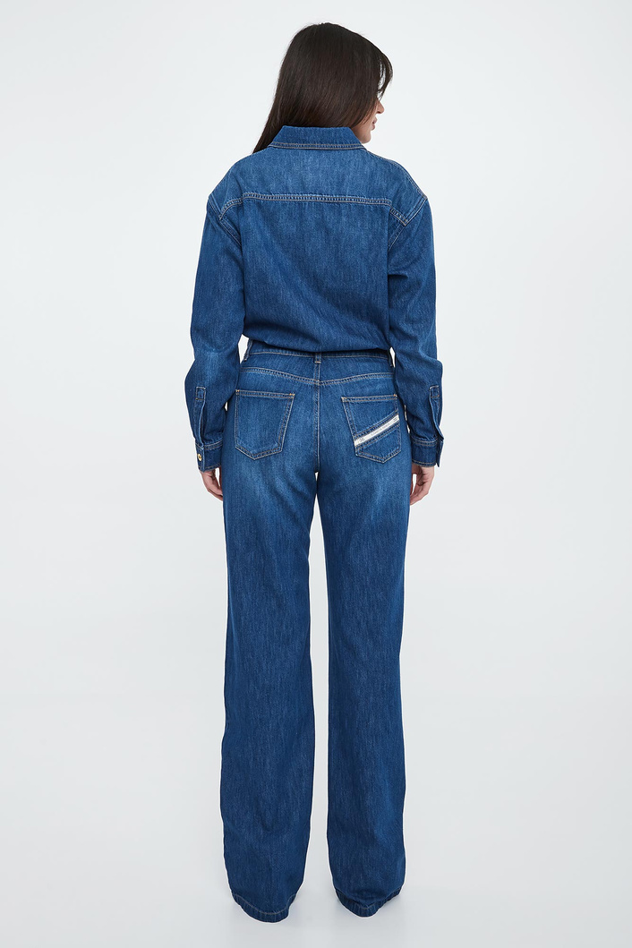 Kombinezon damski z denimu ELISABETTA FRANCHI