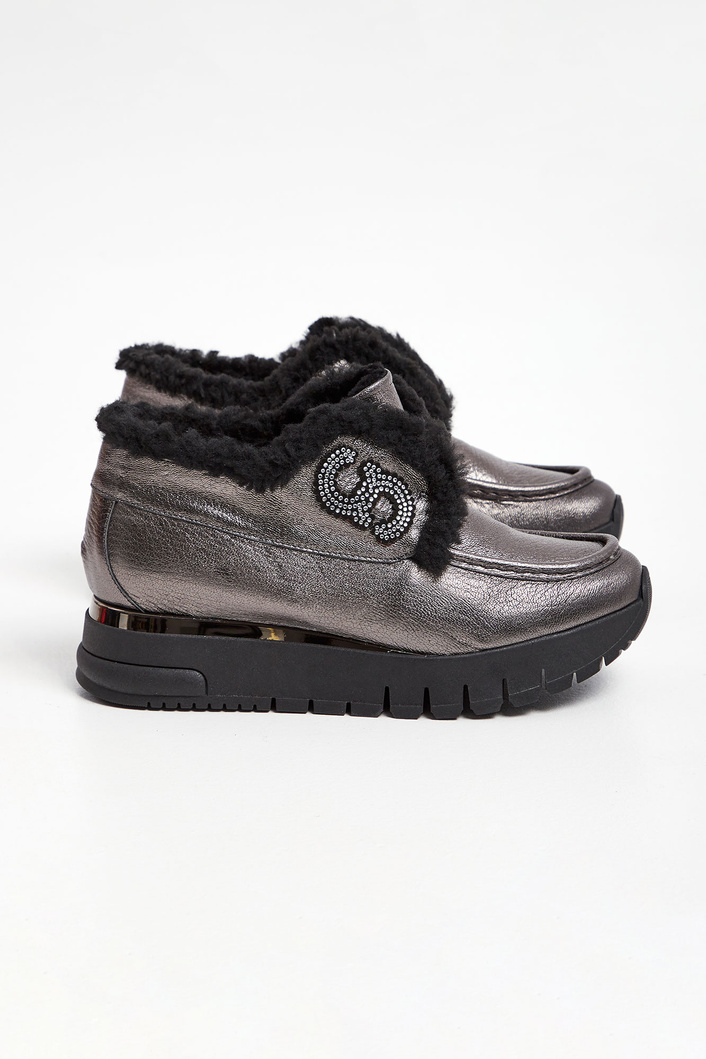 Sneakersy skórzane CESARE CASADEI