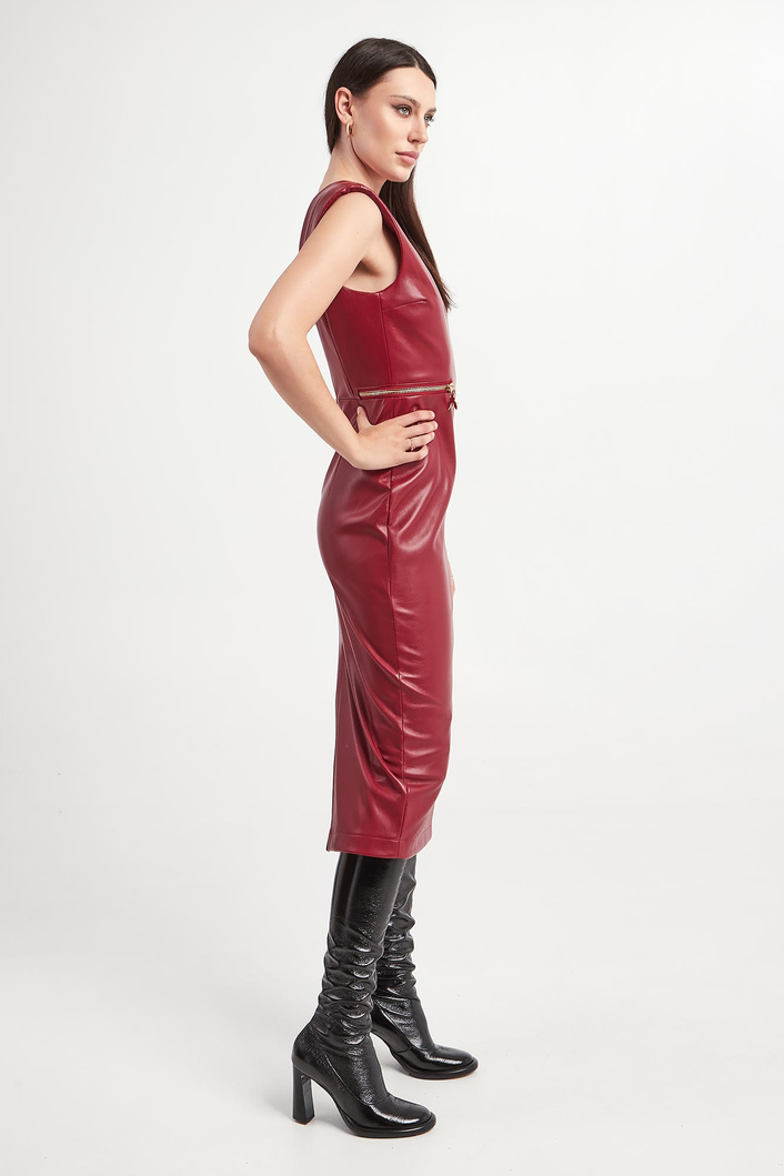 Sukienka z ekoskóry PATRIZIA PEPE