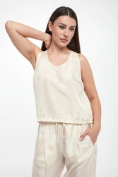 Top damski jedwabny Meana MARELLA MONOCHROME