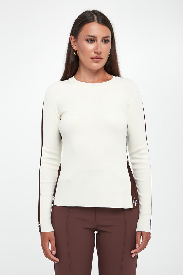 Sweter damski z logo ELISABETTA FRANCHI