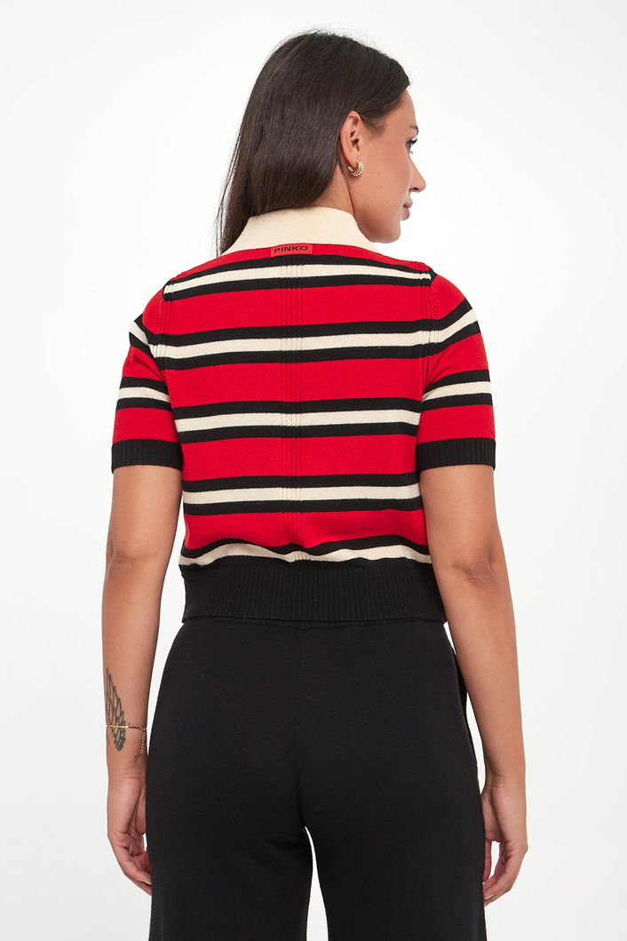 Sweter polo damski wełniany Gorgona PINKO