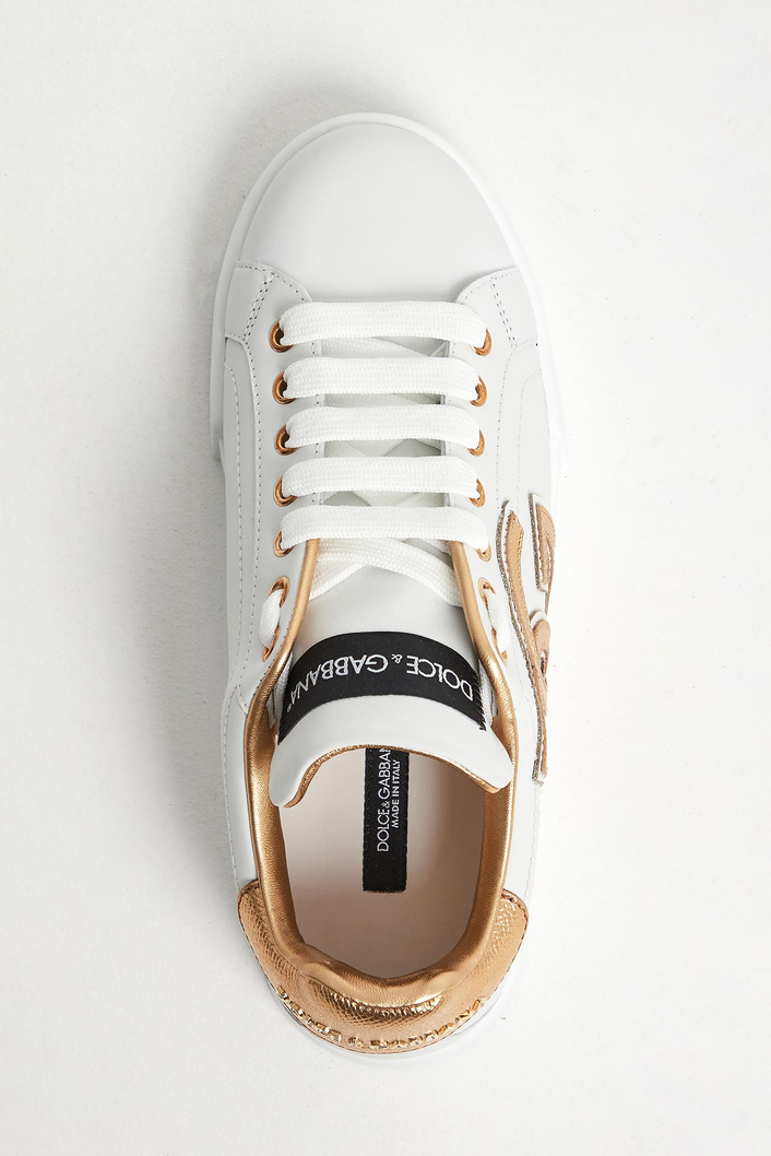 Sneakersy damskie skórzane Portofino Vintage DOLCE & GABBANA