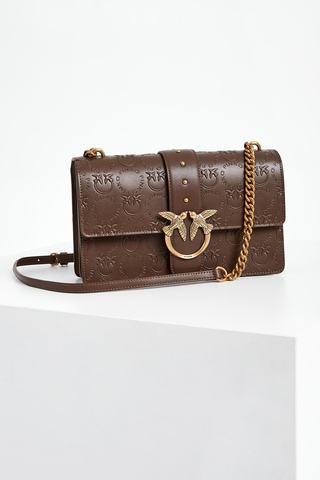 Torebka Love Classic Icon New Monogram PINKO Br zowy 1P22VL A042 L66Q Sklep Velpa.pl