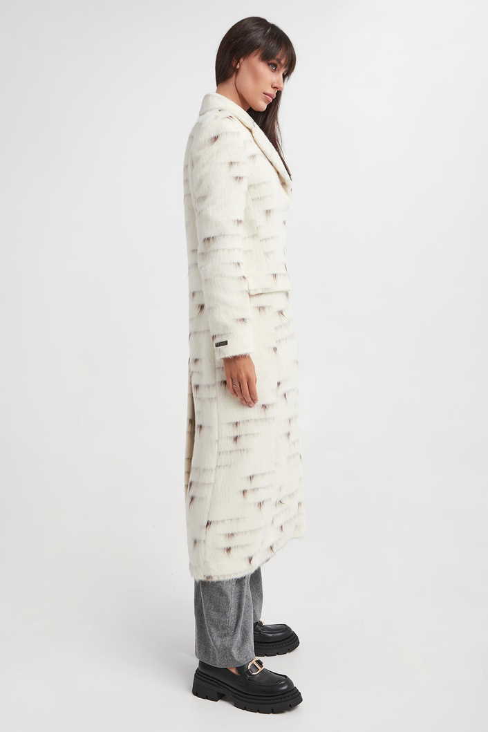 Płaszcz damski z alpaki maxi PESERICO