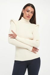 Golf damski z poduszkami w ramionach ELISABETTA FRANCHI