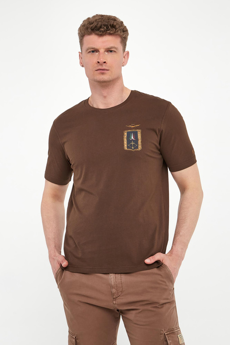 T-shirt męski z logo AERONAUTICA MILITARE