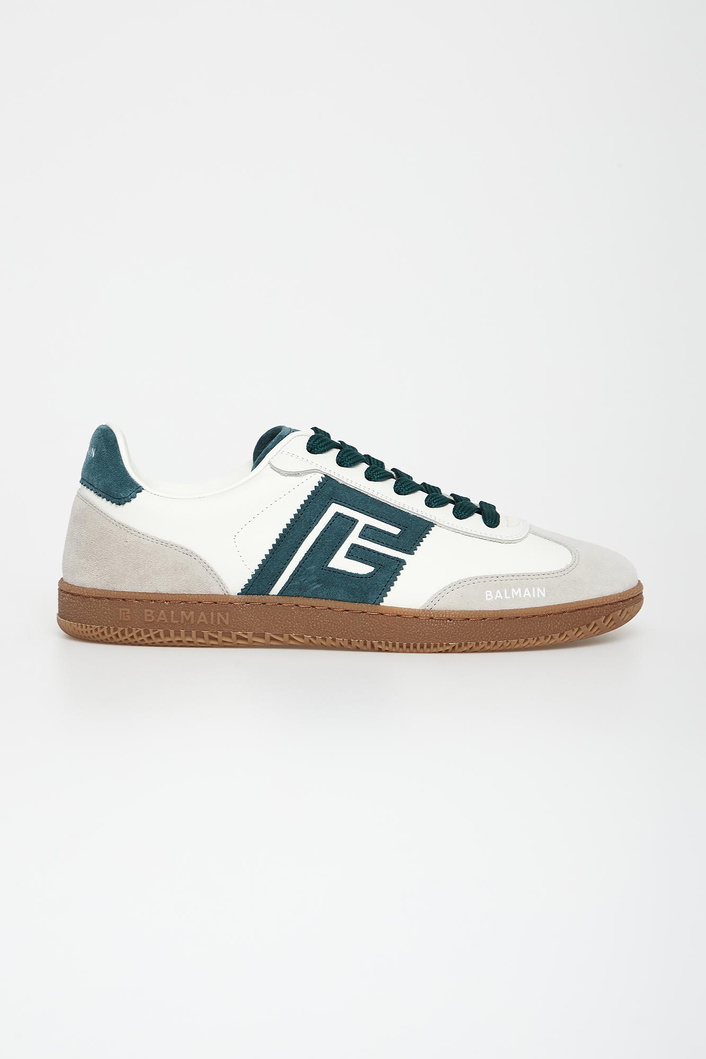 Sneakersy męskie skórzane Swan BALMAIN