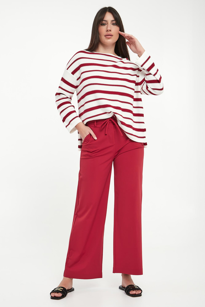 Sweter damski w paski Locusta MM