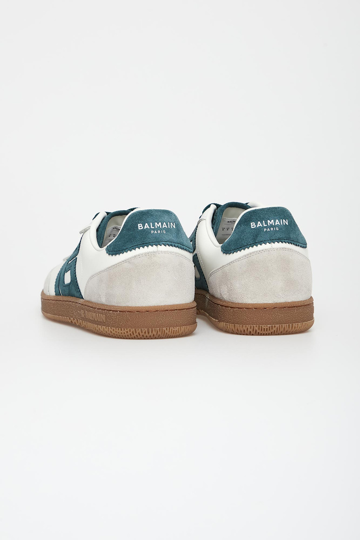 Sneakersy męskie skórzane Swan BALMAIN