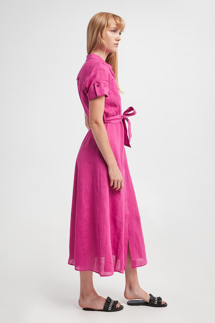 Sukienka lniana Banca MARELLA SPORT