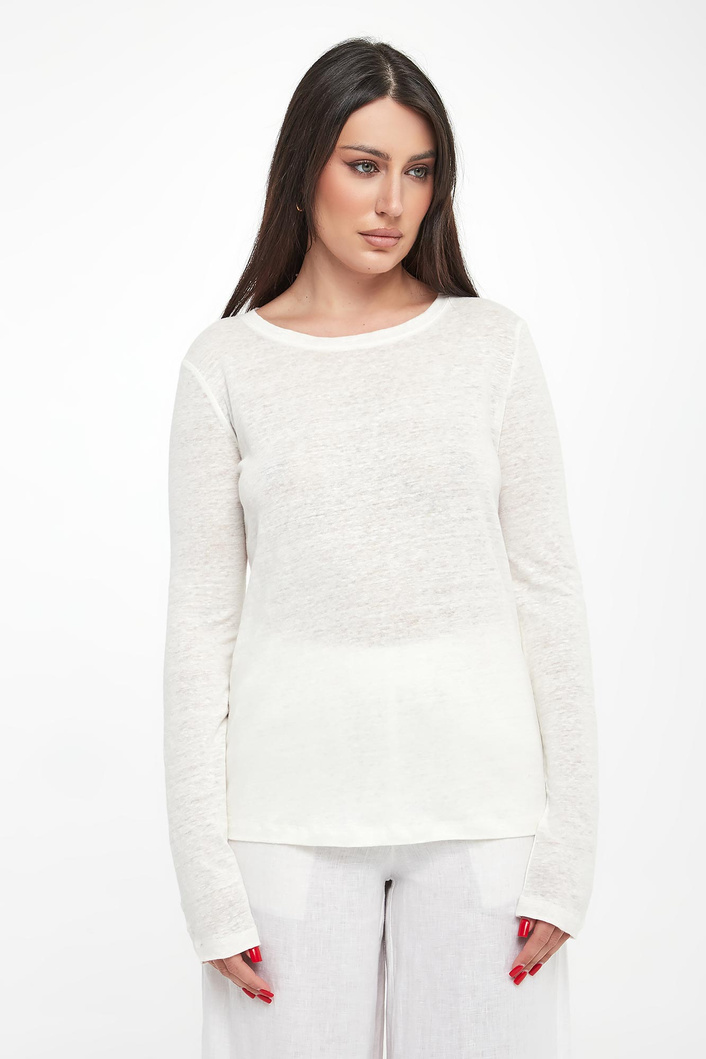 Longsleeve damski lniany Cale ECOALF