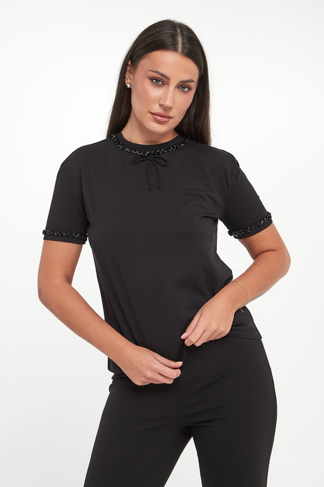 T-shirt damski z kokardą TWINSET