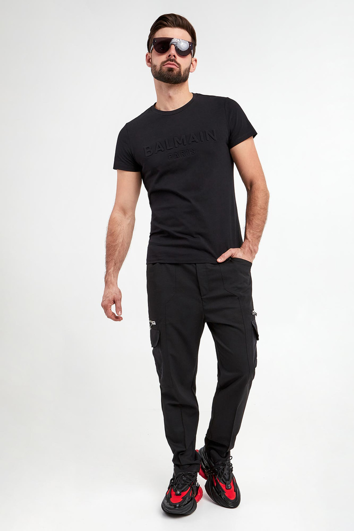 T-shirt męski z logo BALMAIN