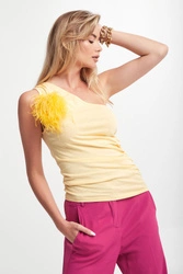 Top damski z broszką PATRIZIA PEPE