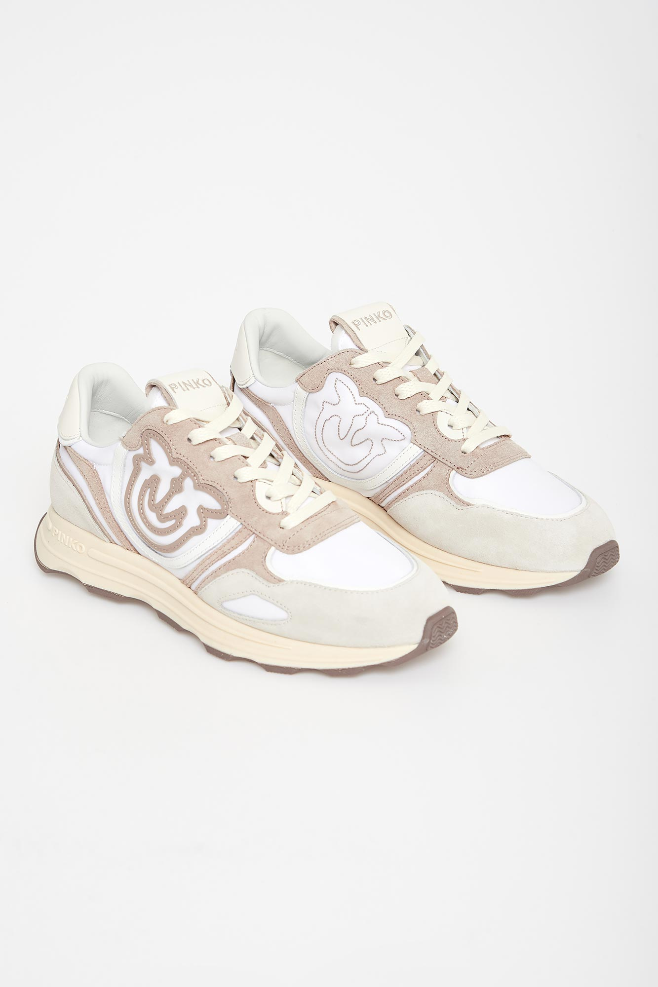 Sneakersy damskie PINKO Beżowy