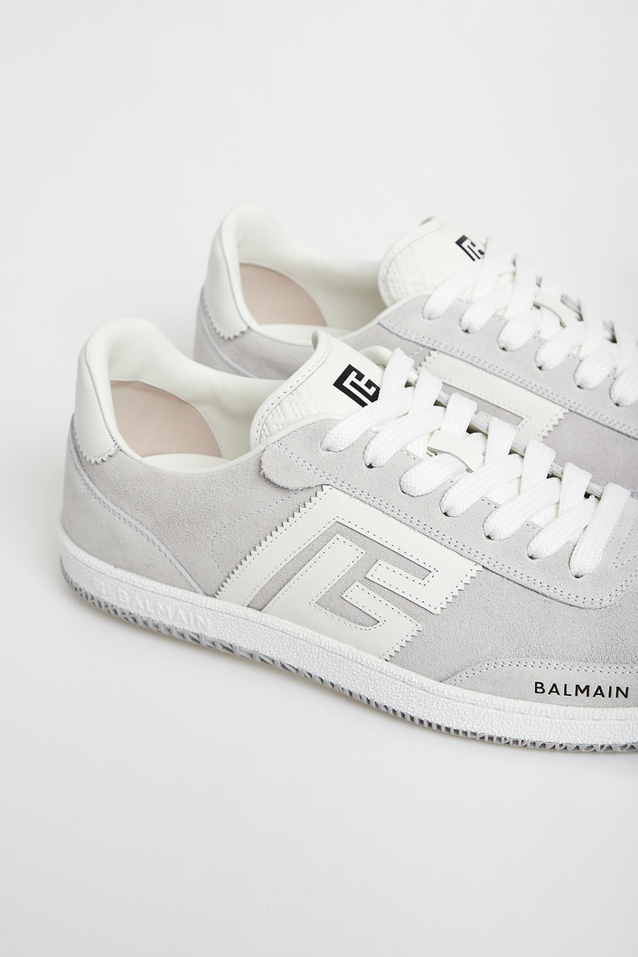 Sneakersy męskie skórzane Swan BALMAIN