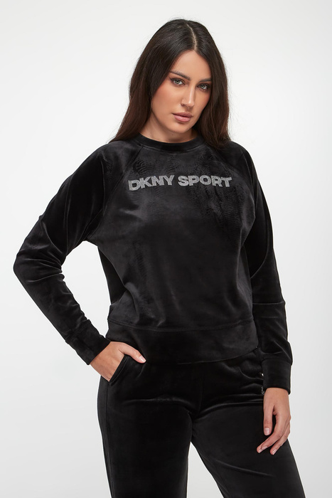 Bluza damska welurowa DKNY