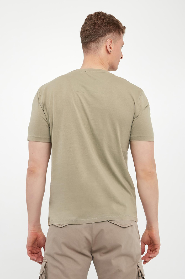  T-shirt męski z grafiką AERONAUTICA MILITARE