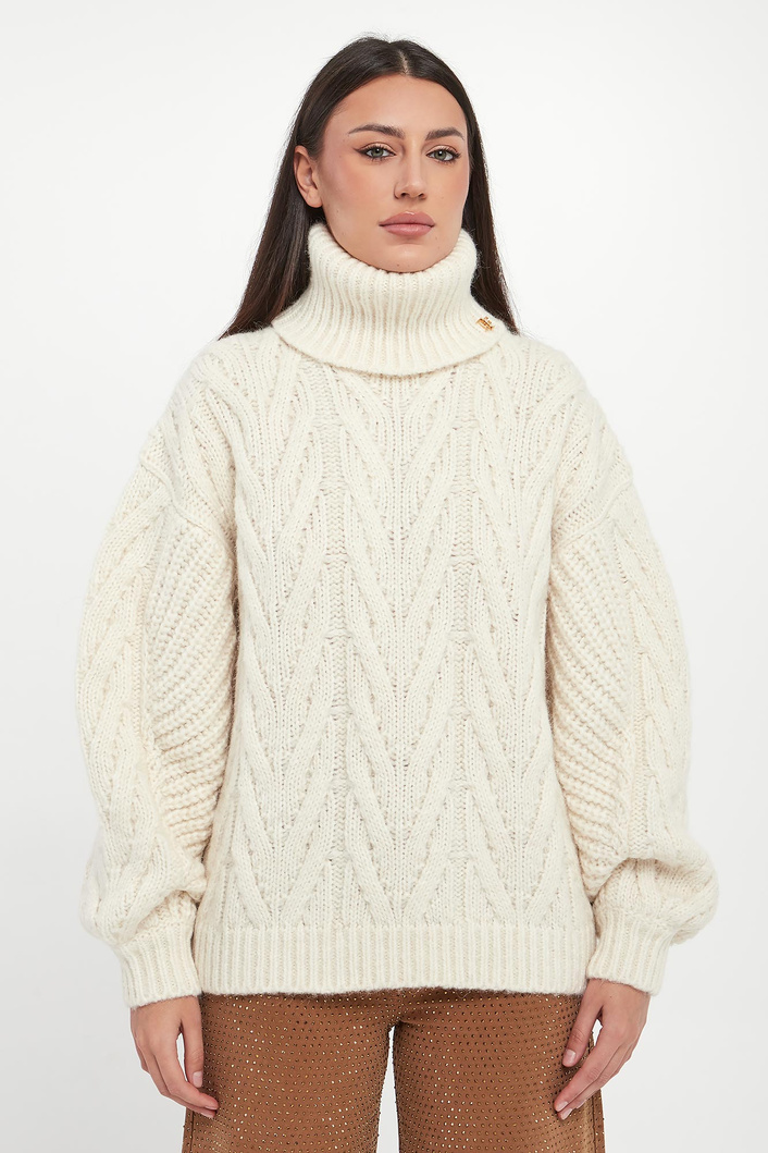 Sweter damski z golfem ELISABETTA FRANCHI