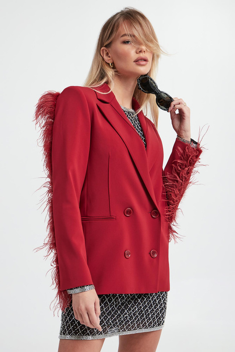 Marynarka damska z piórami PATRIZIA PEPE