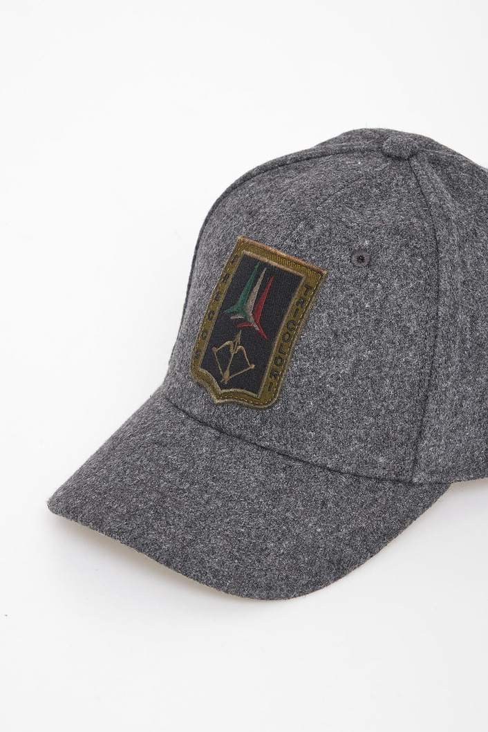 Czapka męska wełniana z daszkiem AERONAUTICA MILITARE
