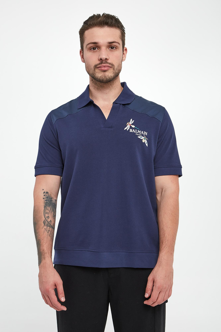 Polo męskie z haftem BALMAIN