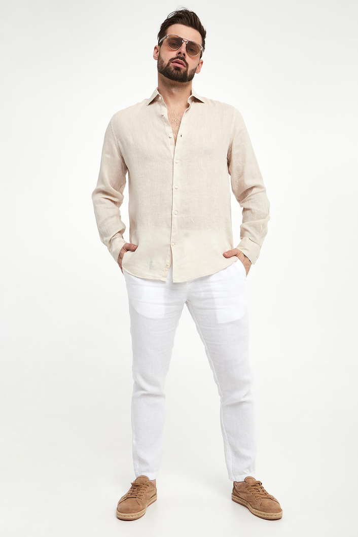 Koszula męska lniana PAUL&SHARK